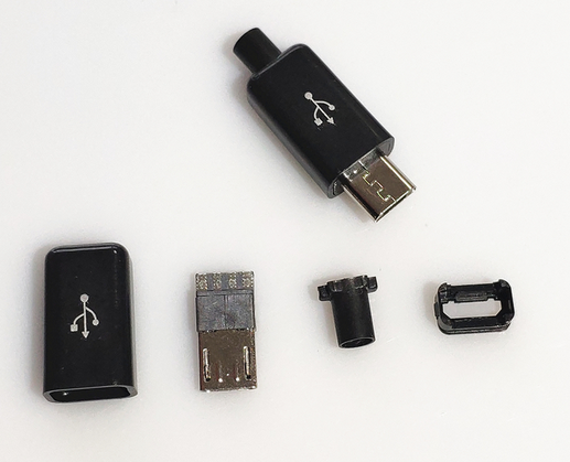 4pin Male Connector-Plug Micro-USB